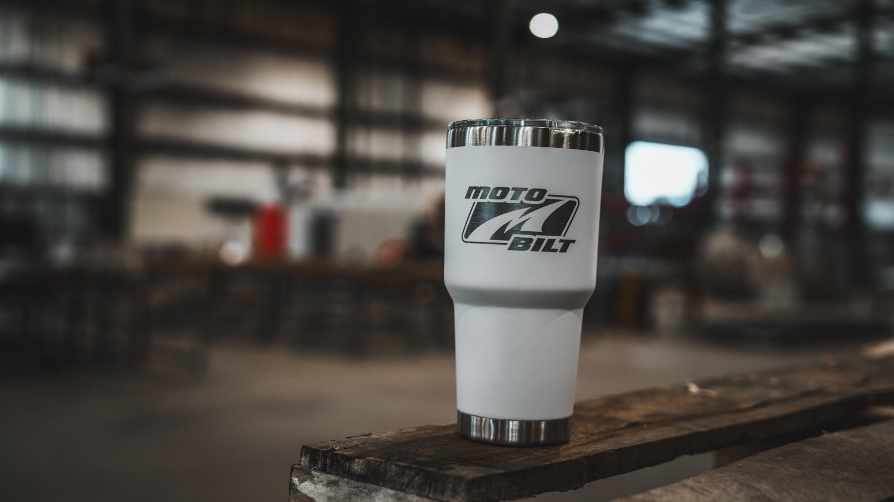 Motobilt Logo 30oz Tumbler White