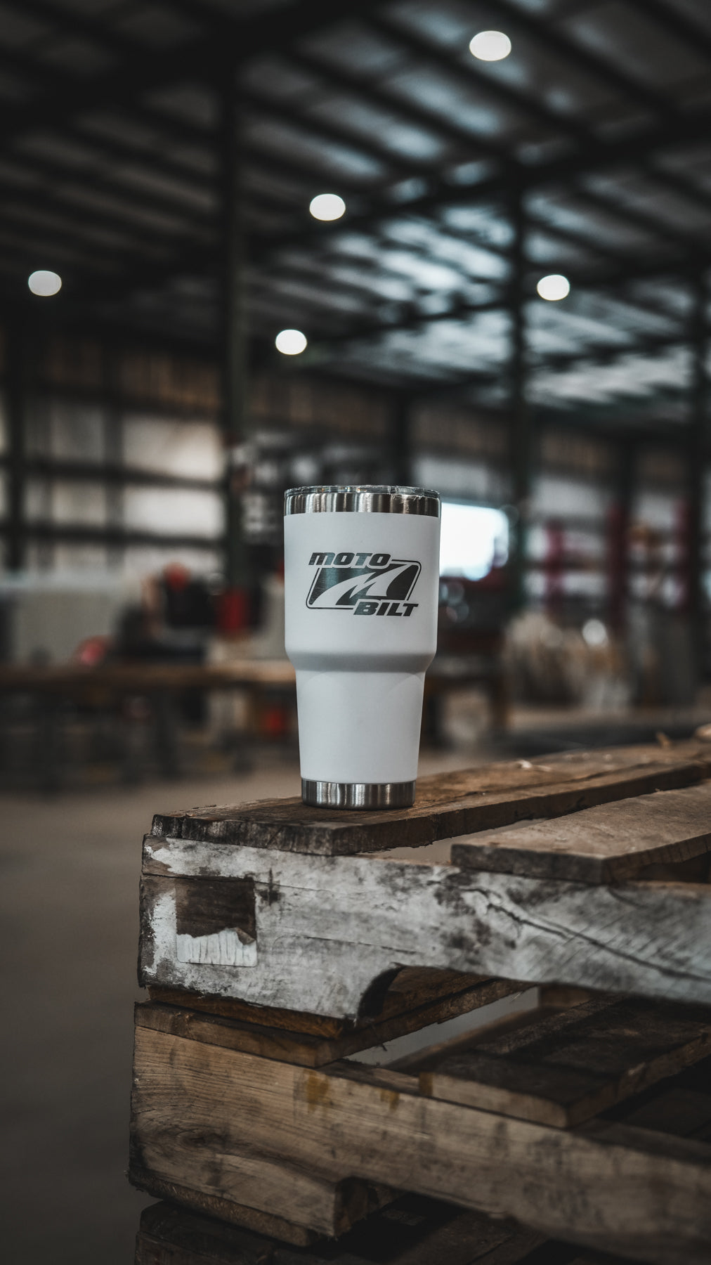 Motobilt Logo 30oz Tumbler White