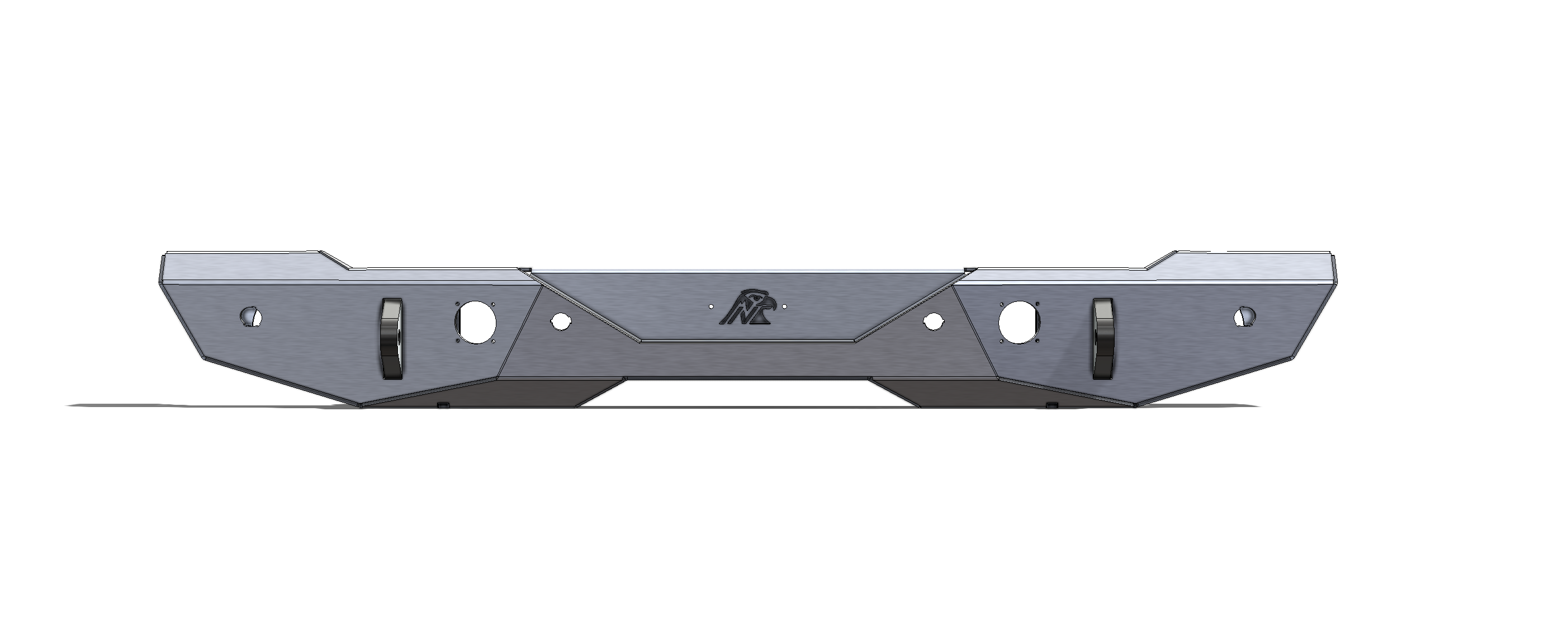 Bronco Aluminum Rear Bumper - Featherweight Series