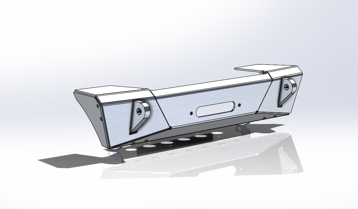 JL/JT Aluminum Front Bumper - Featherweight Series (Stubby)