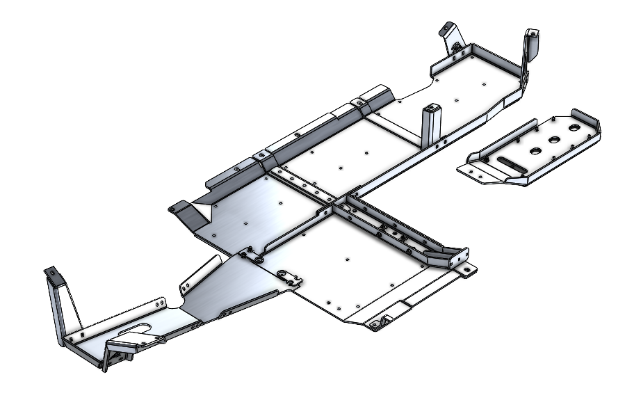 JLU Aluminum Belly Skids (3.6 V6)