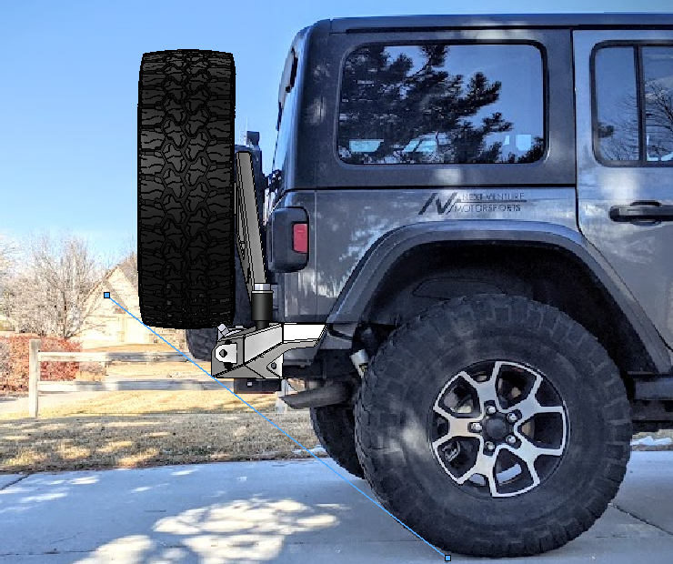 JL Scout Series - Rear Winch Bumper with Tire Carrier