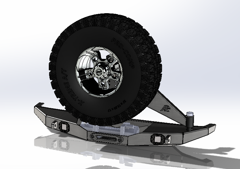 JL Scout Series - Rear Winch Bumper with Tire Carrier