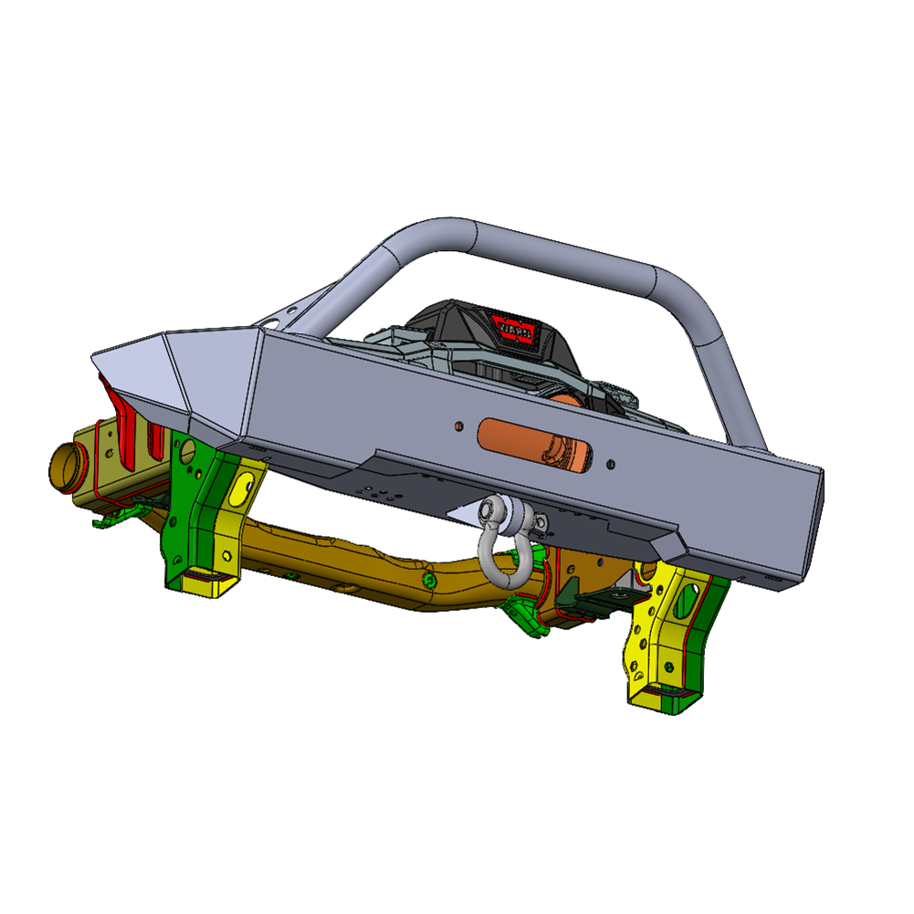 Savvy Krawler Lite Front Bumper Kit w/ Hoop for JK