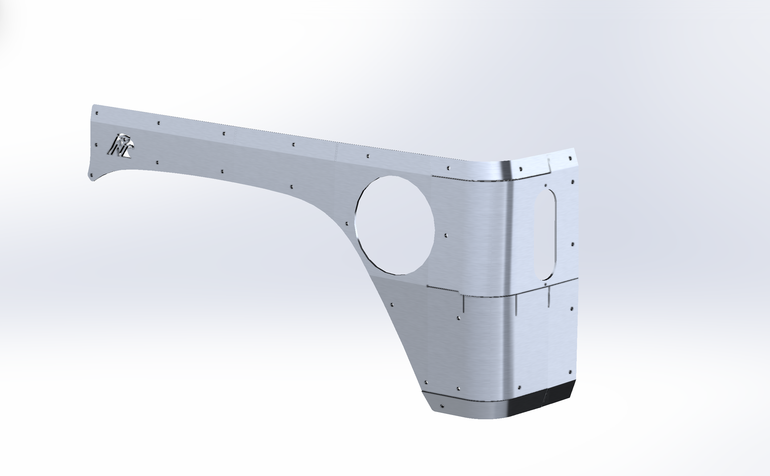 JLU Rear Corner Armor (Blank/Full)