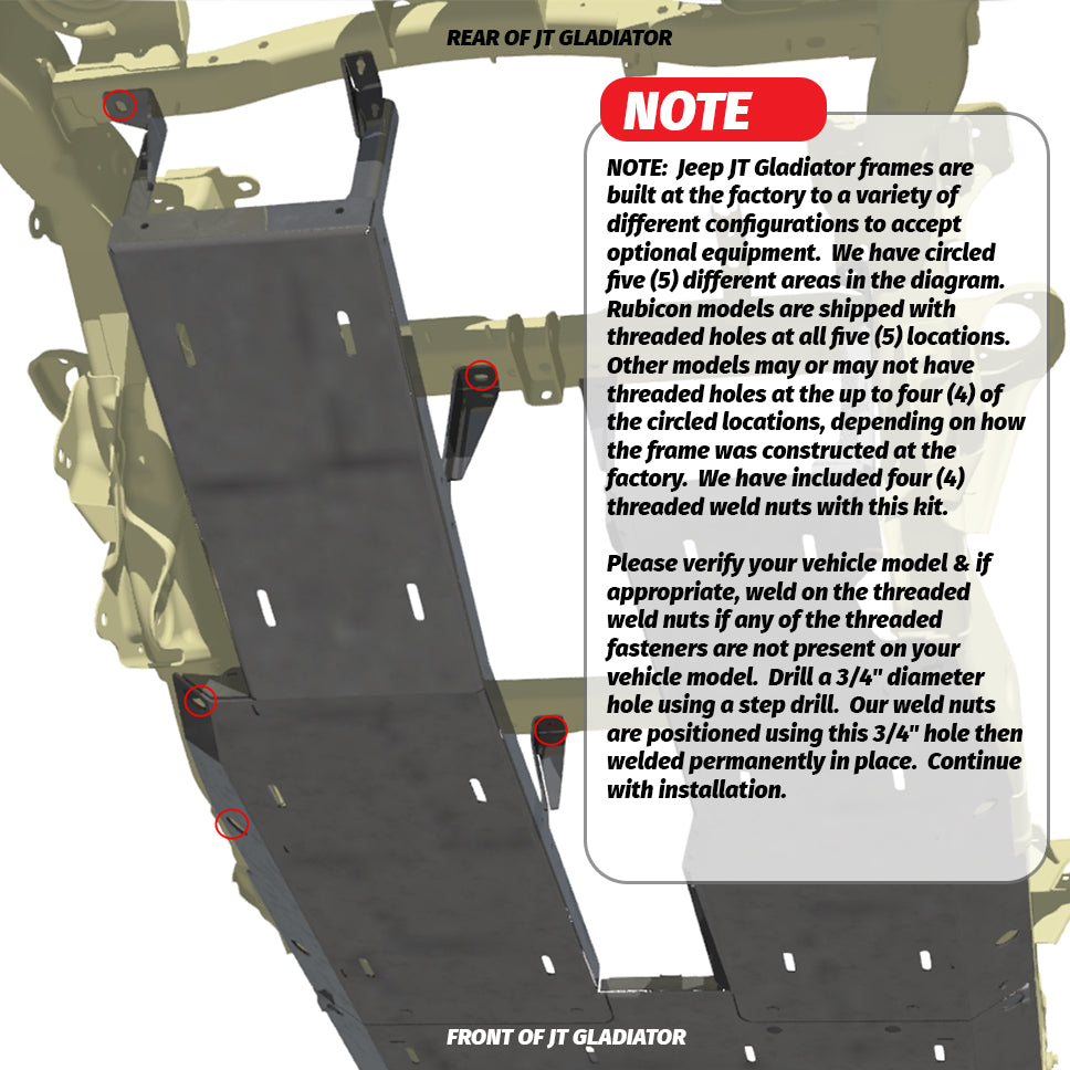 Skid Plate System for Jeep JT Gladiator