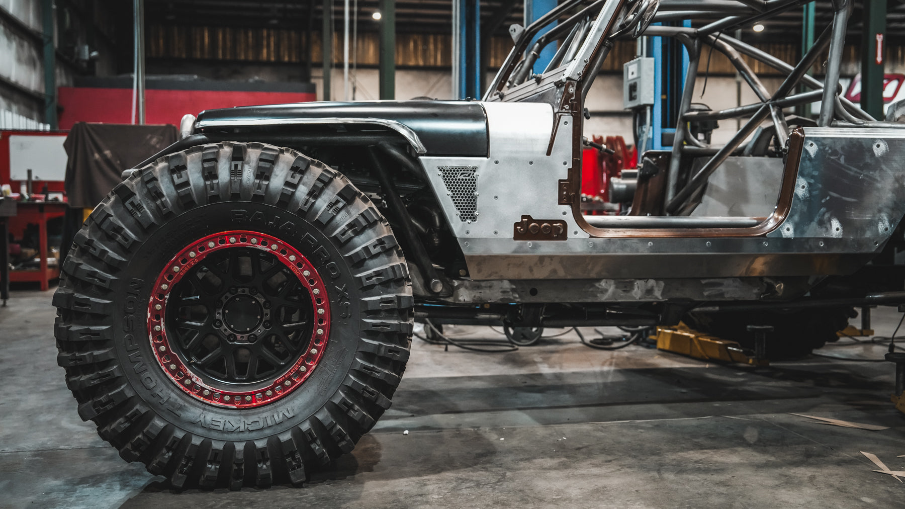 Aluminum Cowl & Mini Fender Armor for Jeep YJ