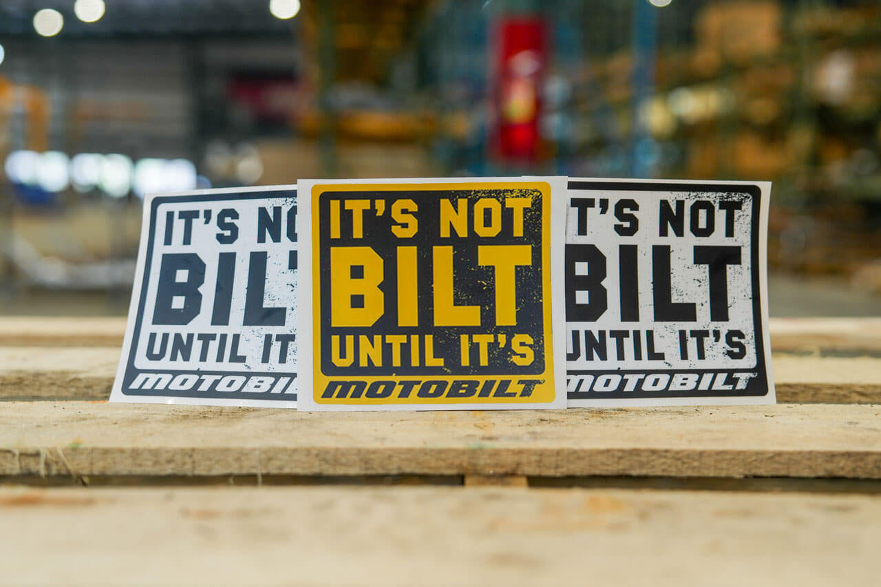 It's Not Bilt Until It's Motobilt - 5-inch Premium vinyl sticker