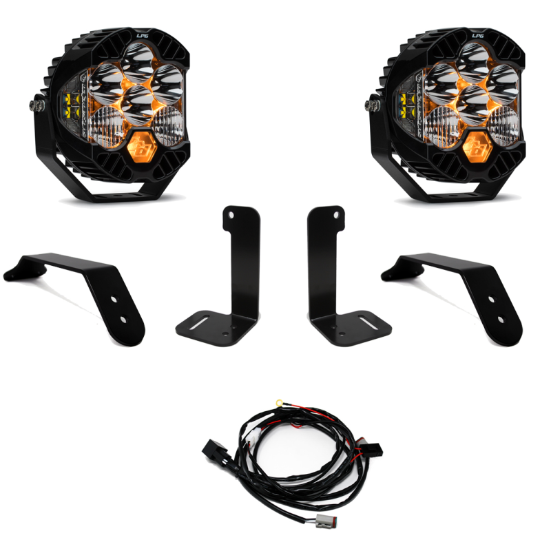 Baja Designs 2018+ Jeep JL/JT Dual LP6 Auxiliary Light Kit