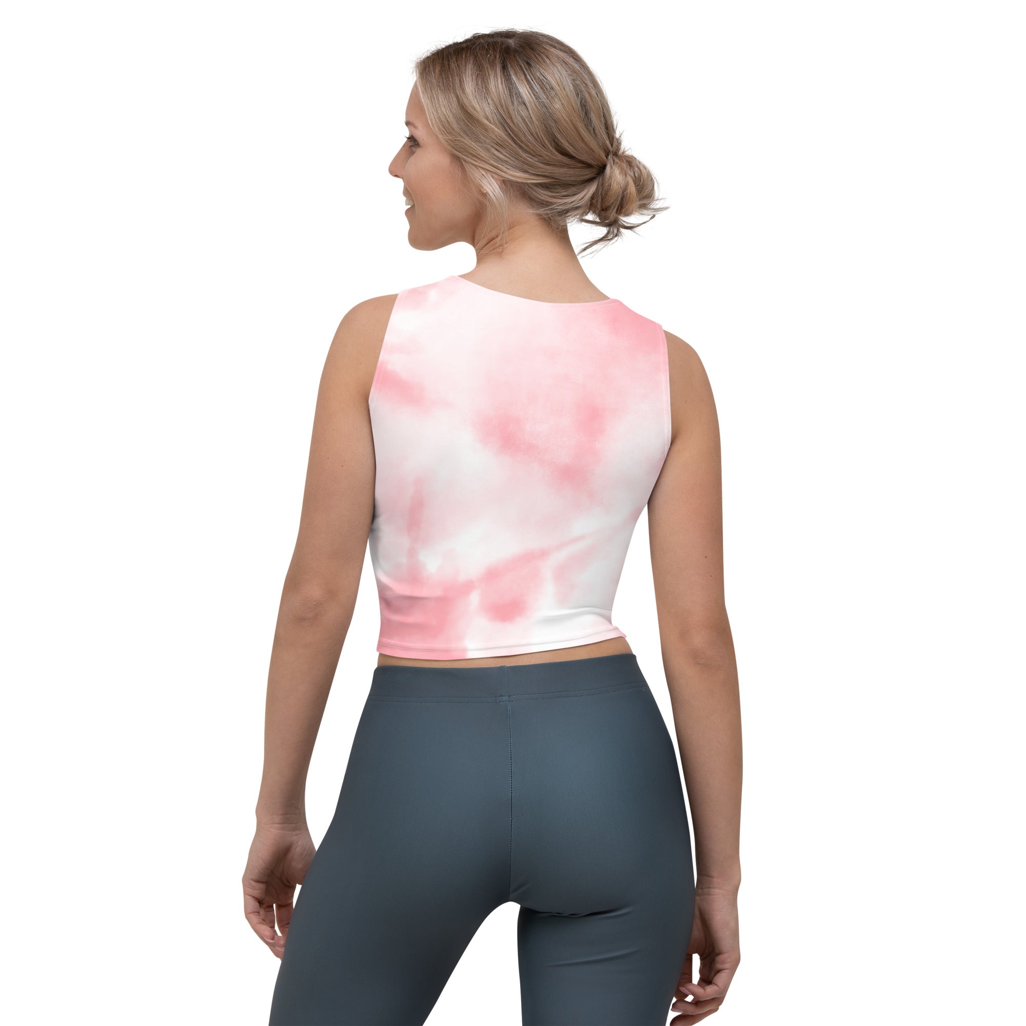 Motobilt Bob Pink Tie Die Crop Top