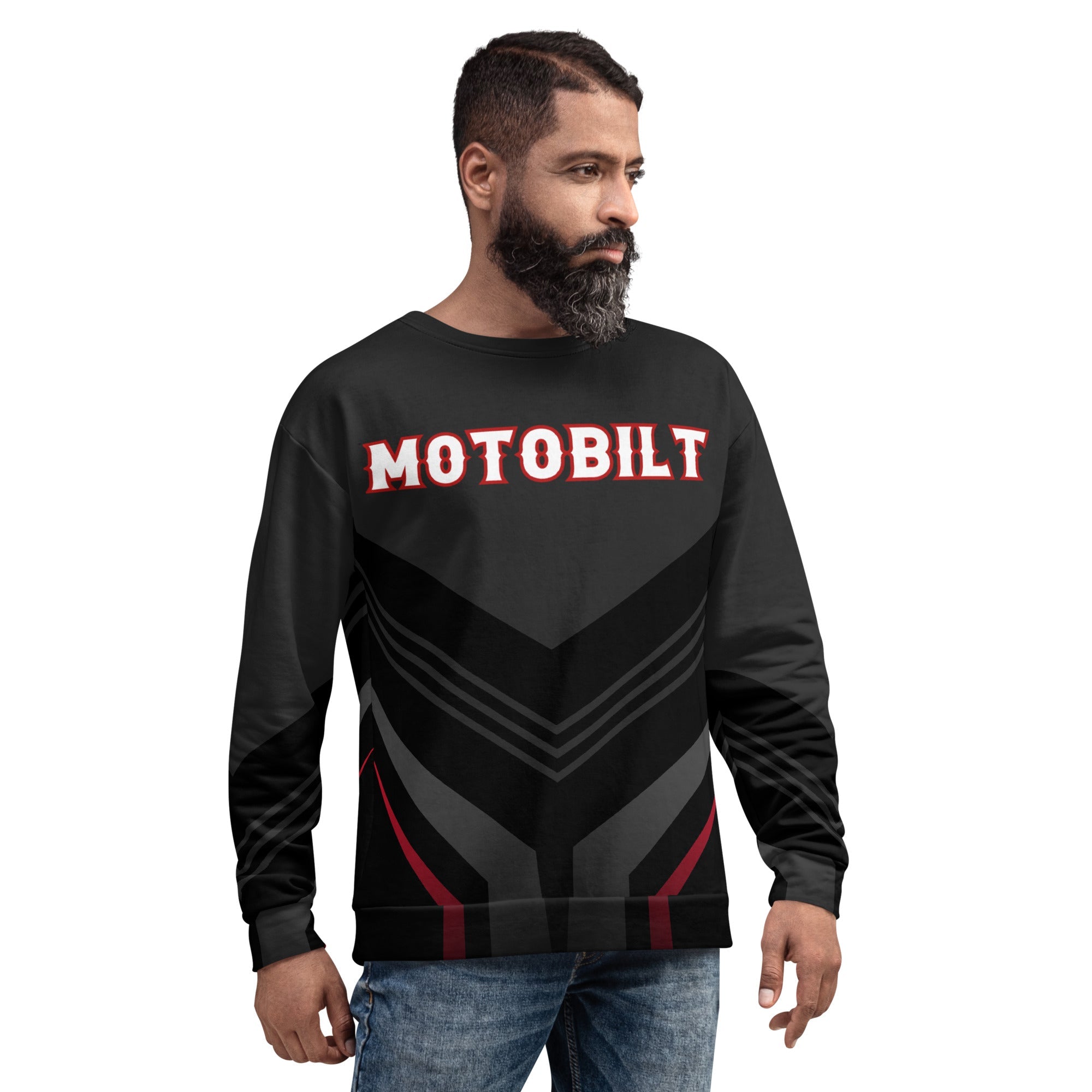 Moto Sweatshirt - Fleece Inside