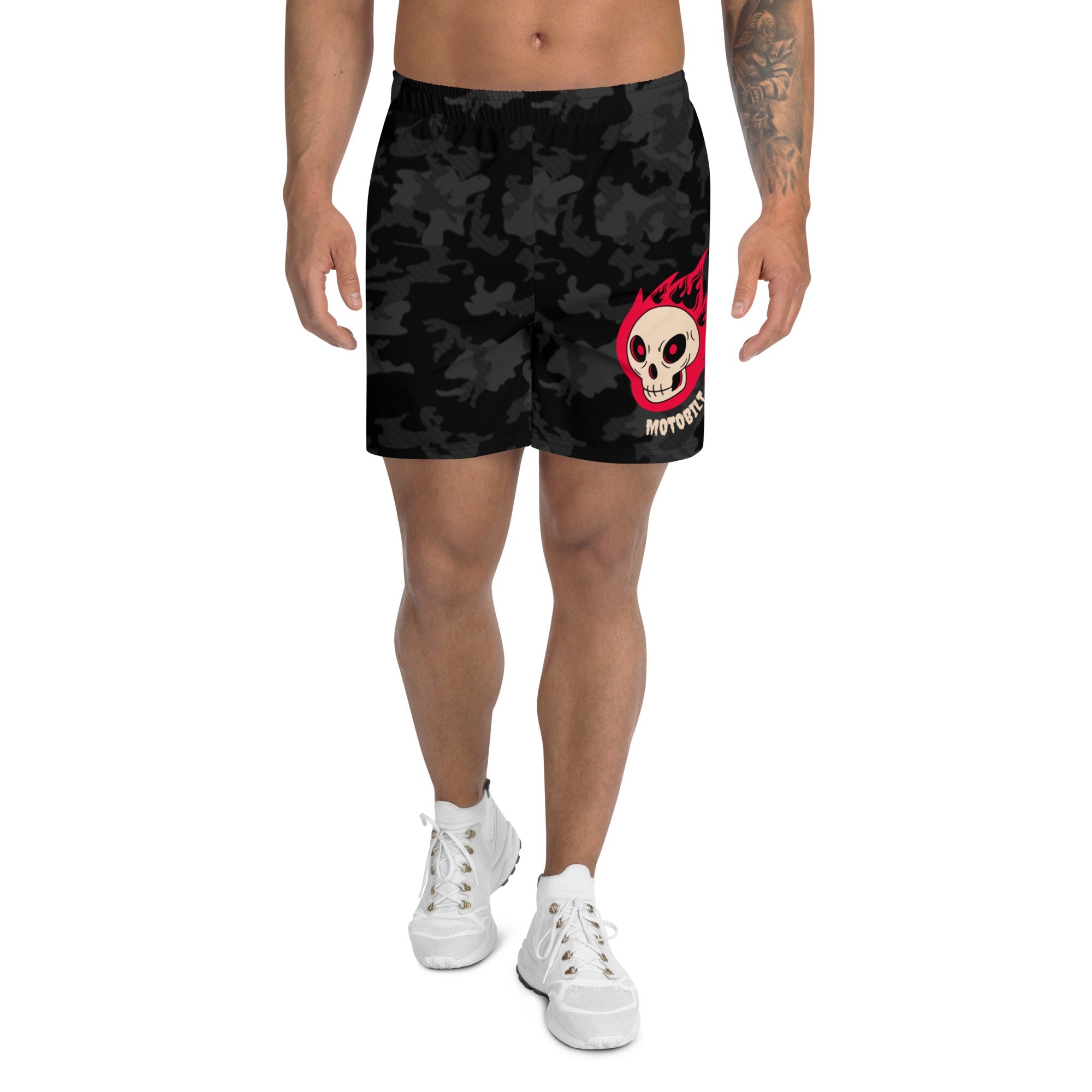 Motobilt Unisex Skull Athletic Shorts