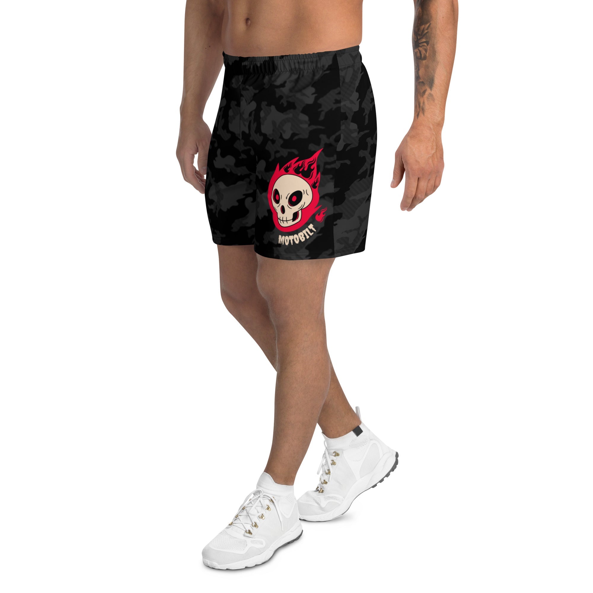 Motobilt Unisex Skull Athletic Shorts