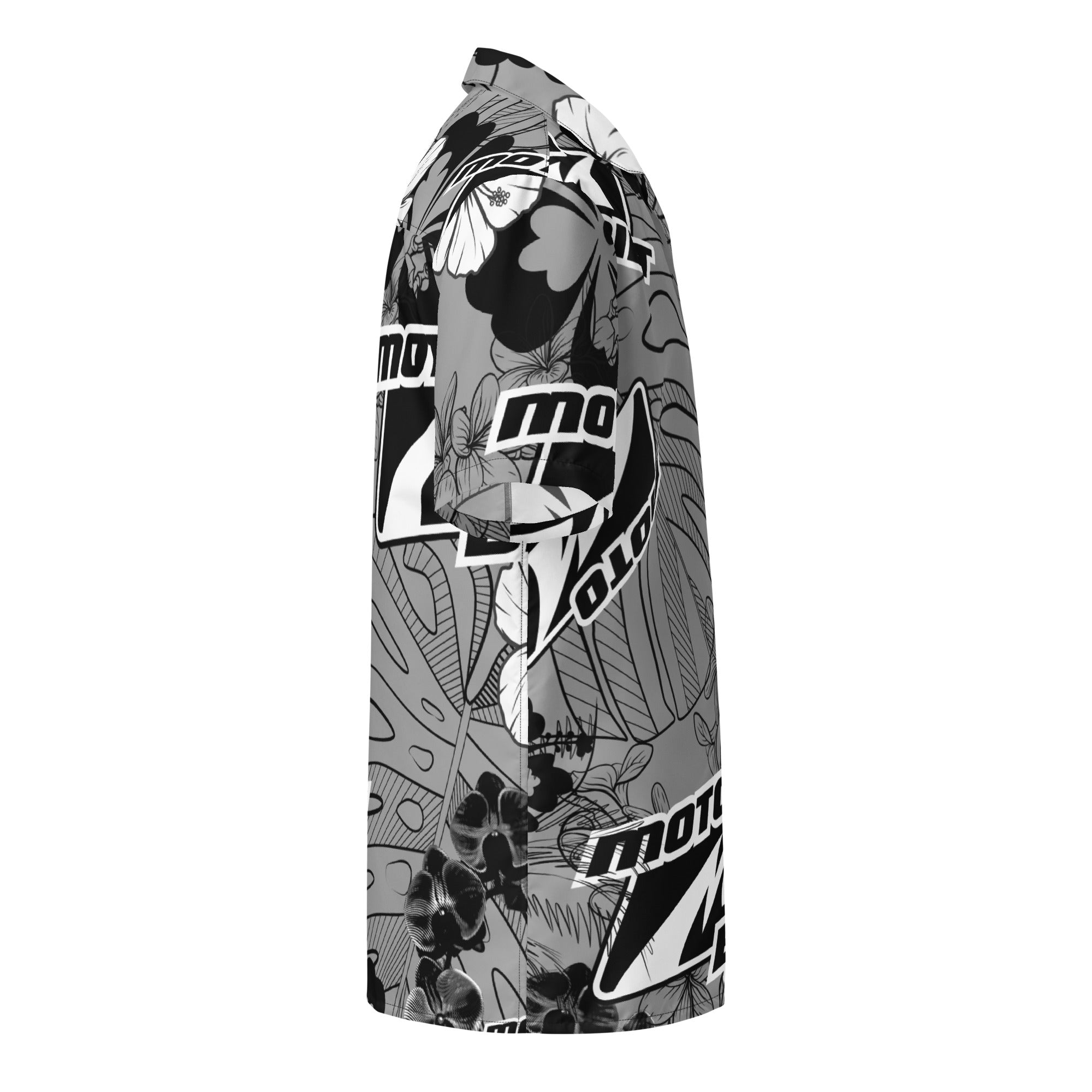 Motobilt Greyscale Hawaiian Shirt