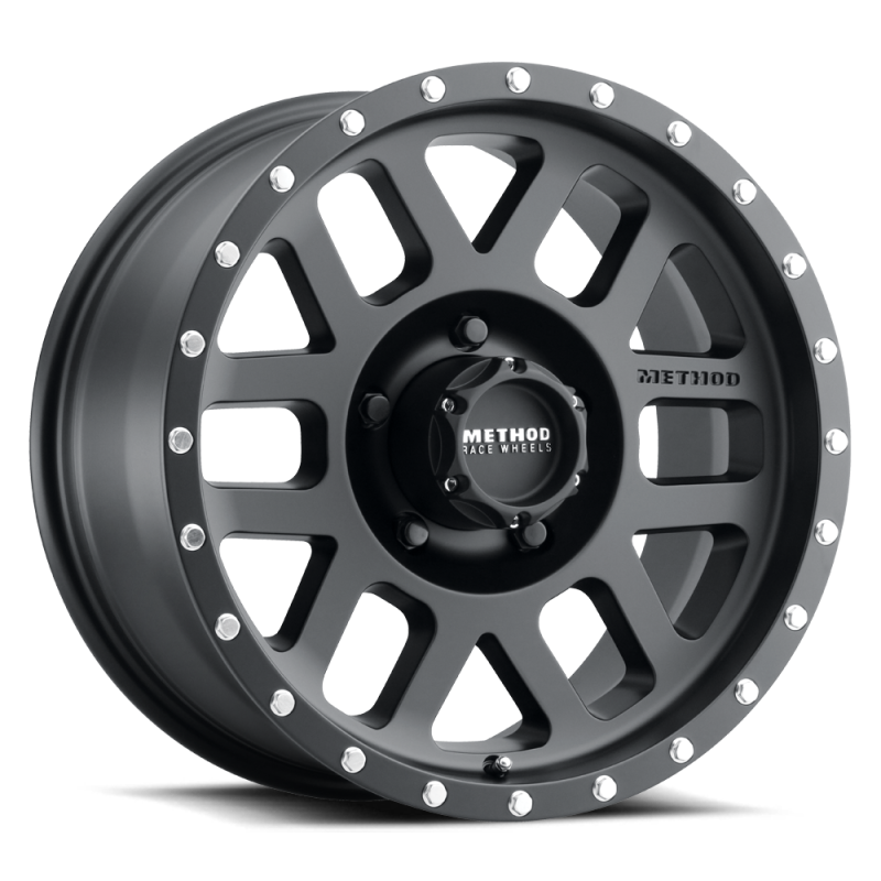 Method MR306 Mesh 18x9 +18mm Offset 5x150 116.5mm CB Matte Black Wheel