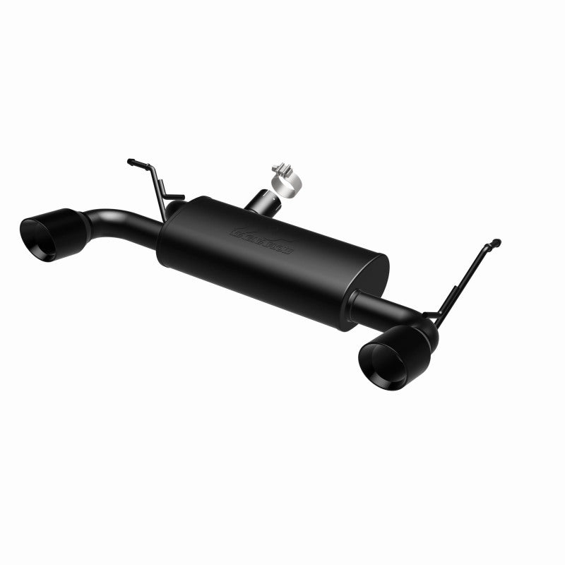 MagnaFlow 07-17 Jeep Wrangler JK 3.8/3.6L Dual Split Rear Exit Black Axle-Back Exhaust