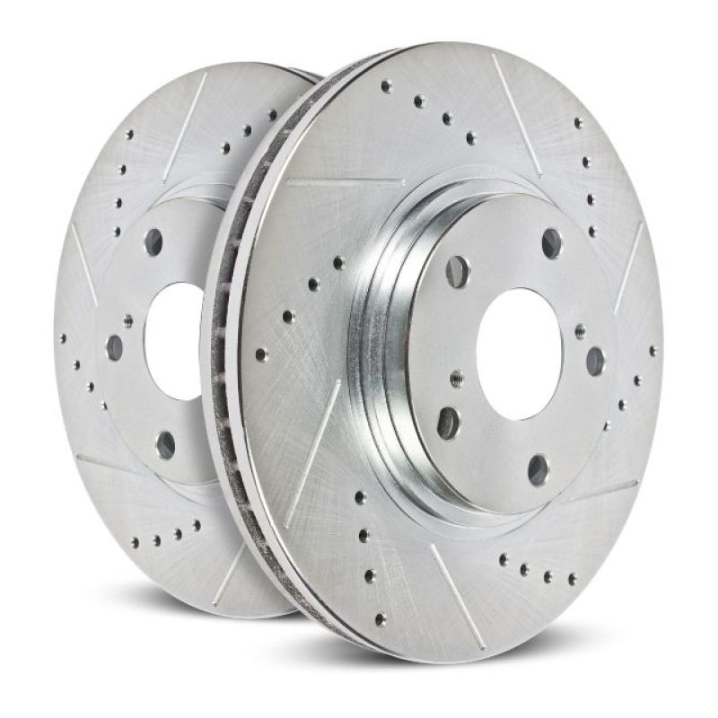 Power Stop 10-24 Toyota 4Runner Front Evolution Drilled & Slotted Rotors - Pair