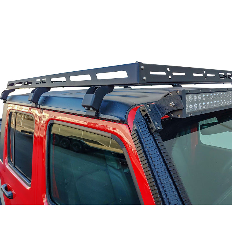 DV8 Offroad 07-18 Jeep Wrangler JK 4 DR / JL 2 DR & JT / 18+ Gladiator Roof Rack