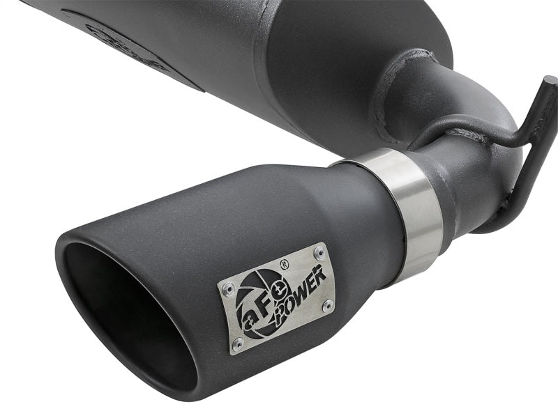 aFe Rebel Series 2.5in 409 SS Cat-Back Exhaust w/ Black Tips 2007+ Jeep Wrangler (JK) V6 3.6L/3.8L