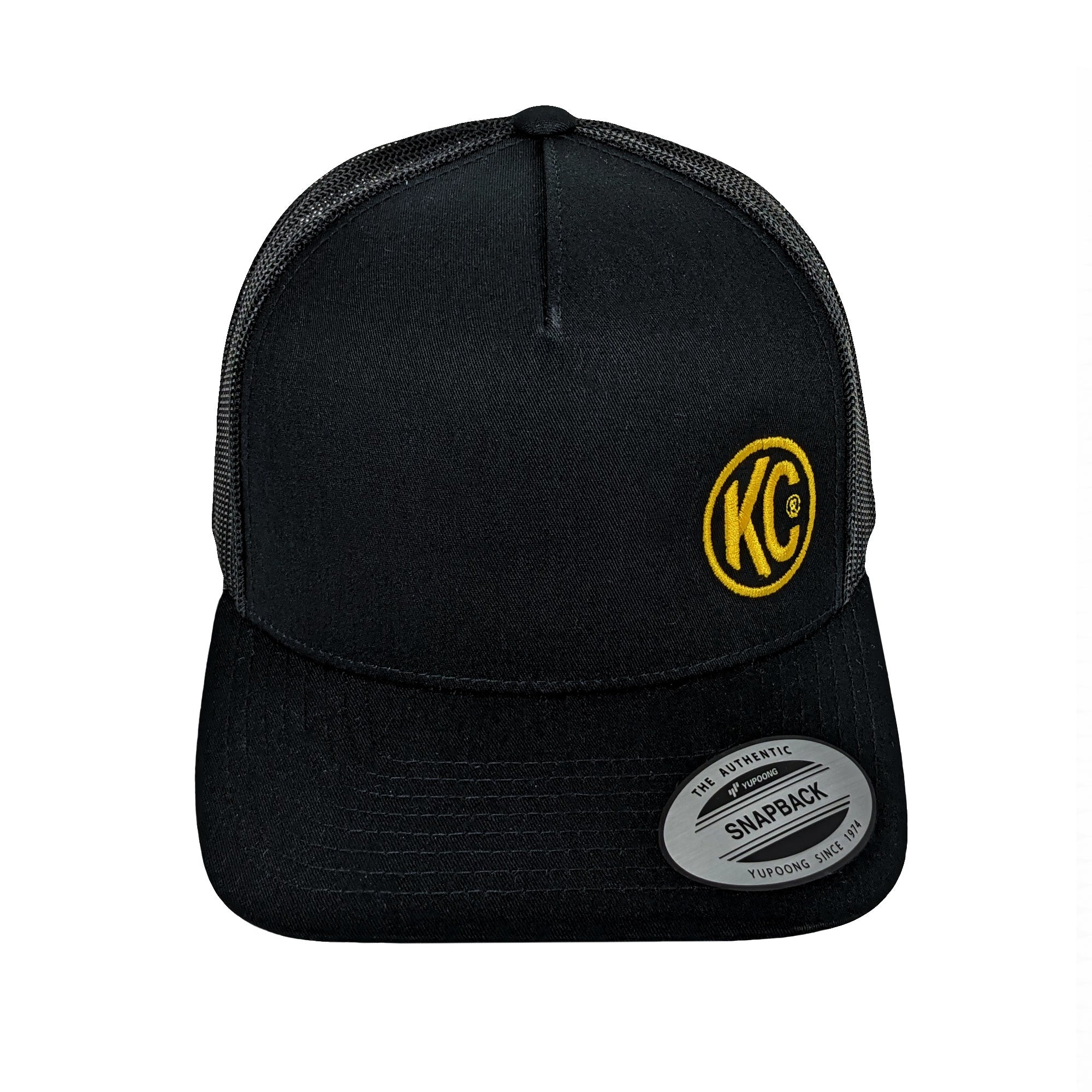 KC Curved Bill Trucker Hat - Black - One Size