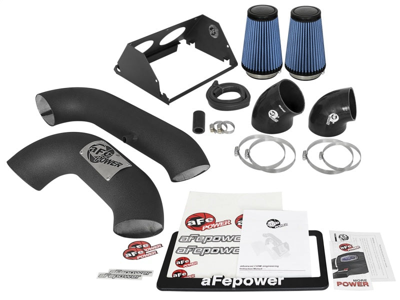 aFe Magnum FORCE Stage-2XP Intake w/3-1/2in Black Housing Pro 5R Filter 2017 Ford F-150 V6 3.5L (tt)