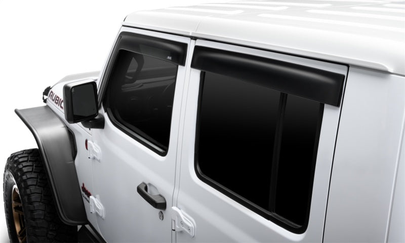 AVS 2018 Jeep Wrangler Unlimited (4-Door) Ventvisor Low Profile Window Deflectors 4pc - Smoke