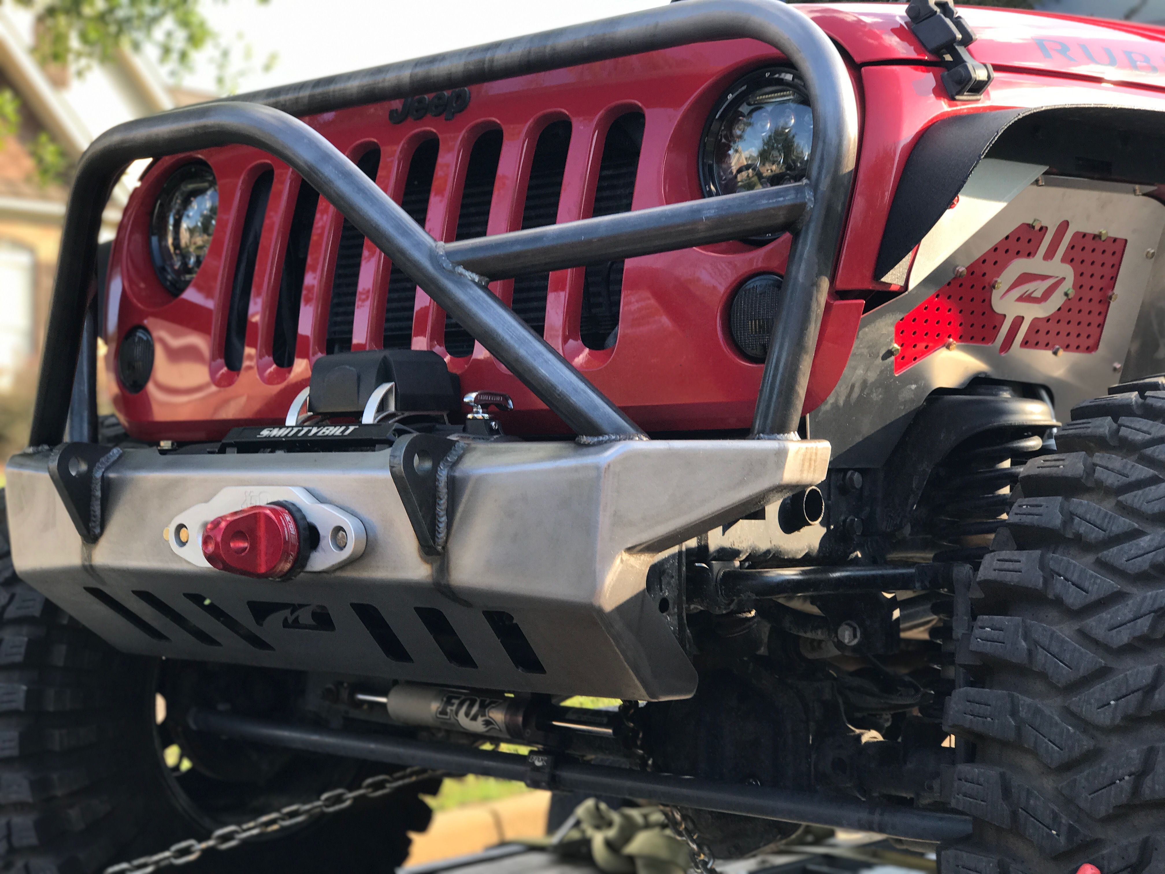 Crusher Series Front Bumper w/Grill Hoop and Stinger for Jeep JK / JKU