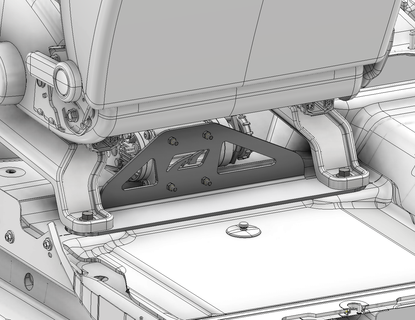 Underseat Mount for ARB Compressor - JL/JLU/JT