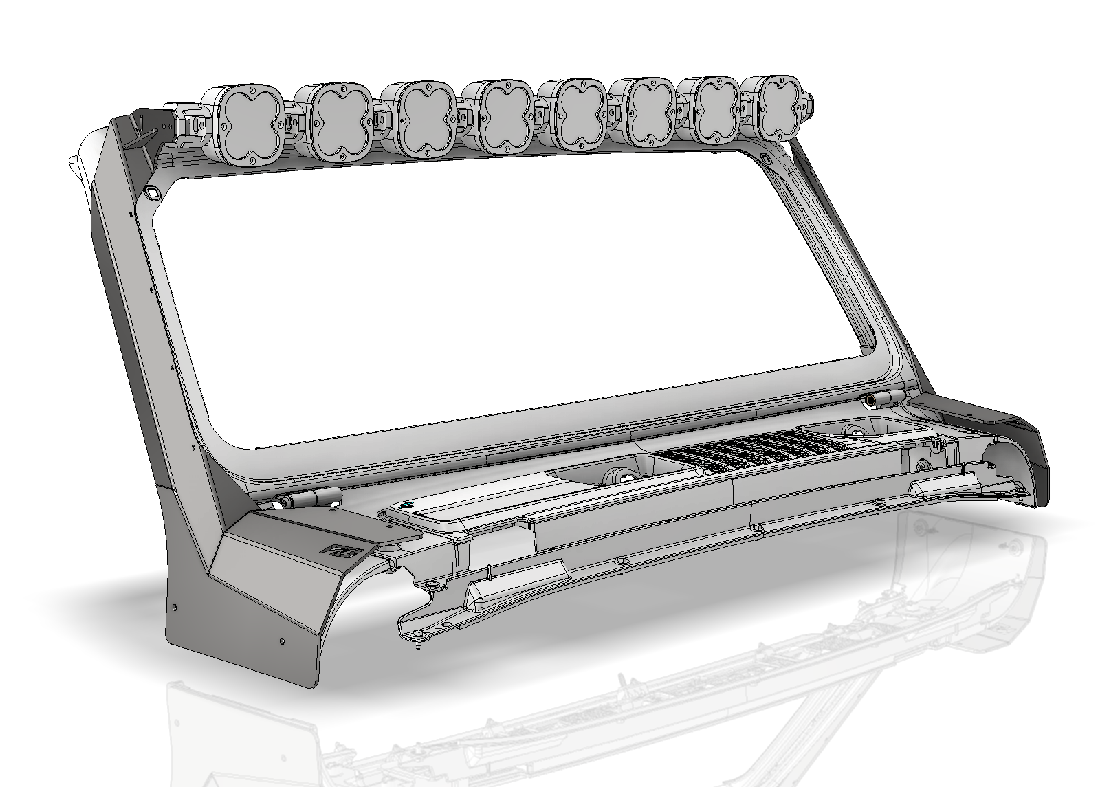 Windshield Light Bar Bracket for Mojave and 392