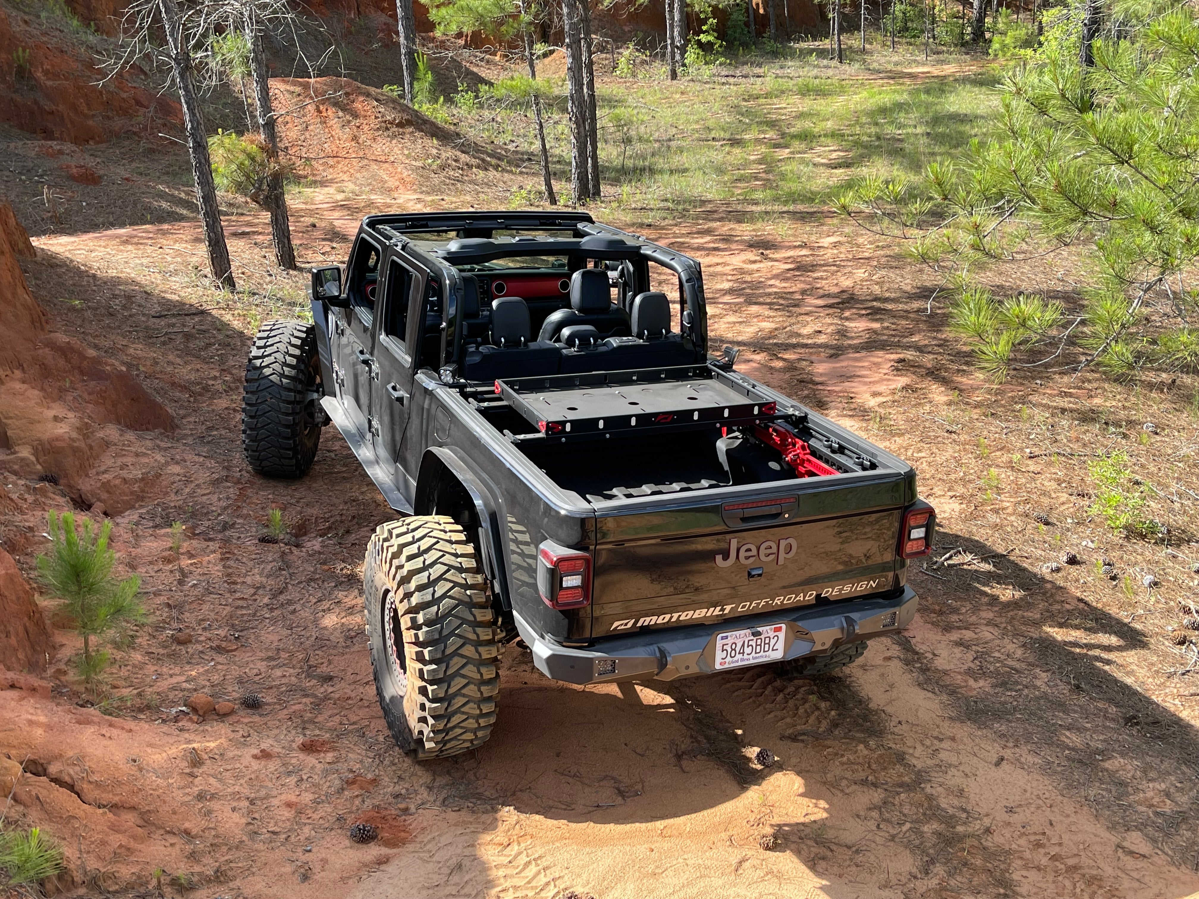 Trail Rail Cargo Rack Brackets for Jeep JT Gladiator