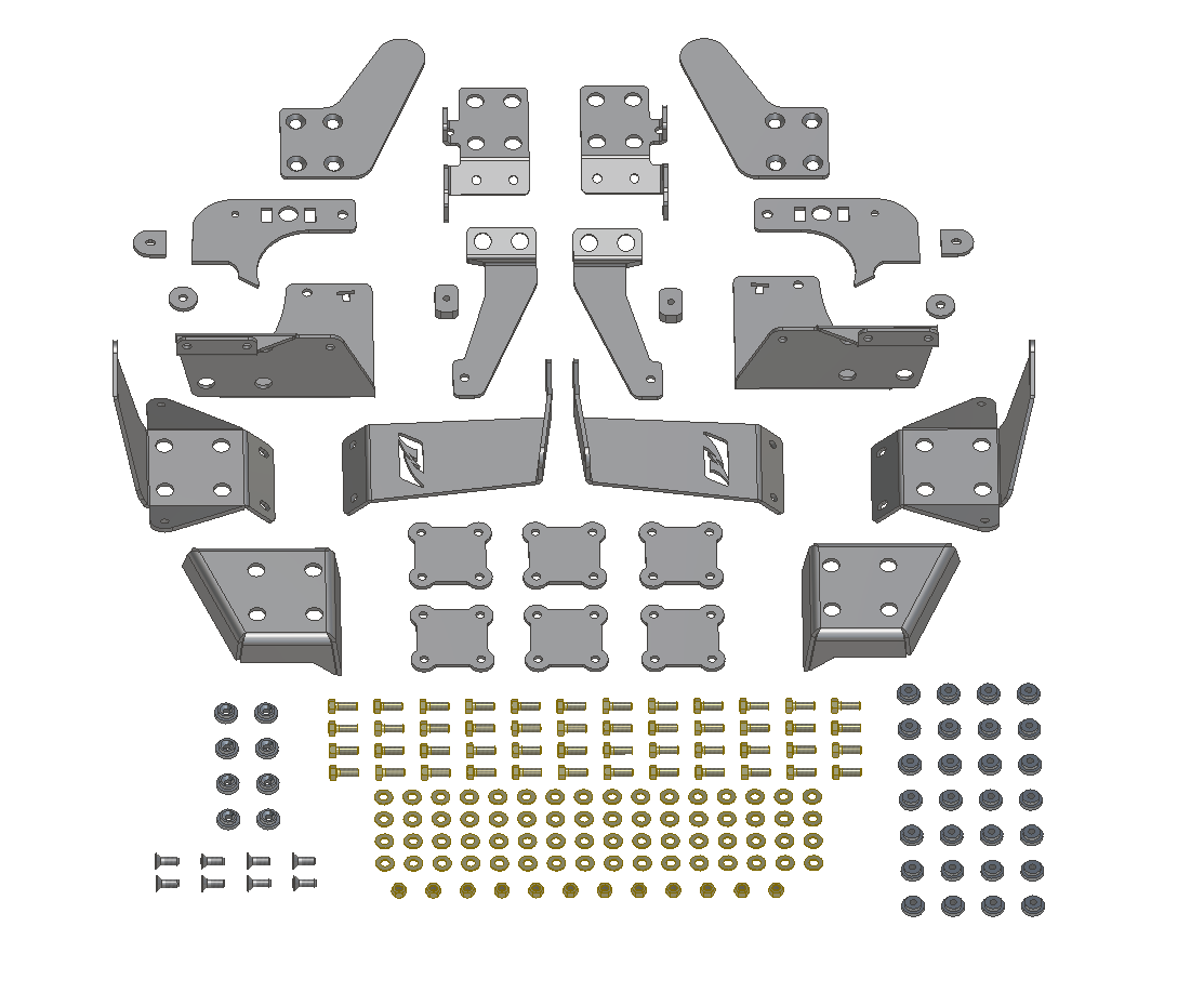 Roll Cage Bracket Kit for Jeep JKU