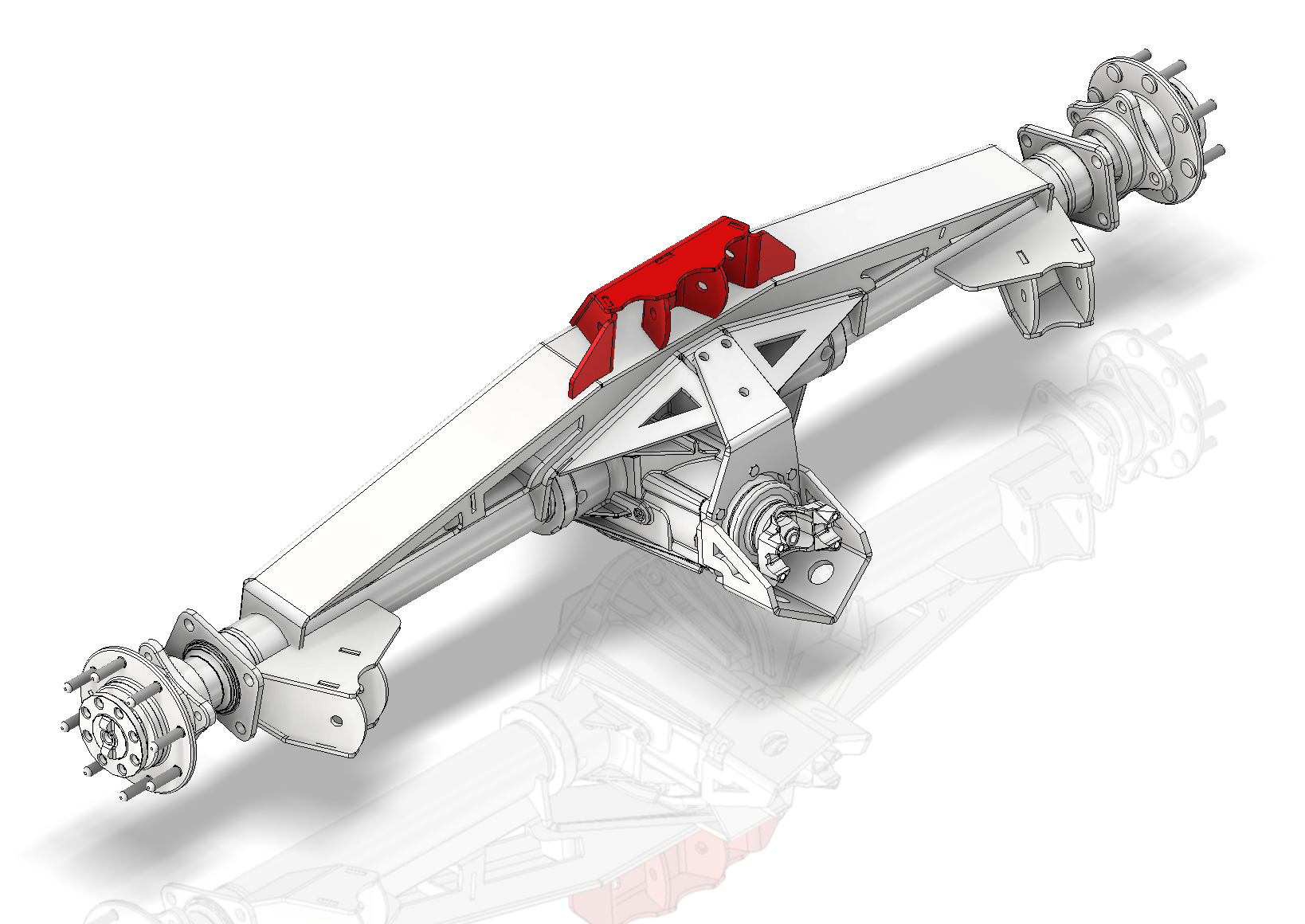 Universal Upper Triangulated Link Mount for Rear Axle