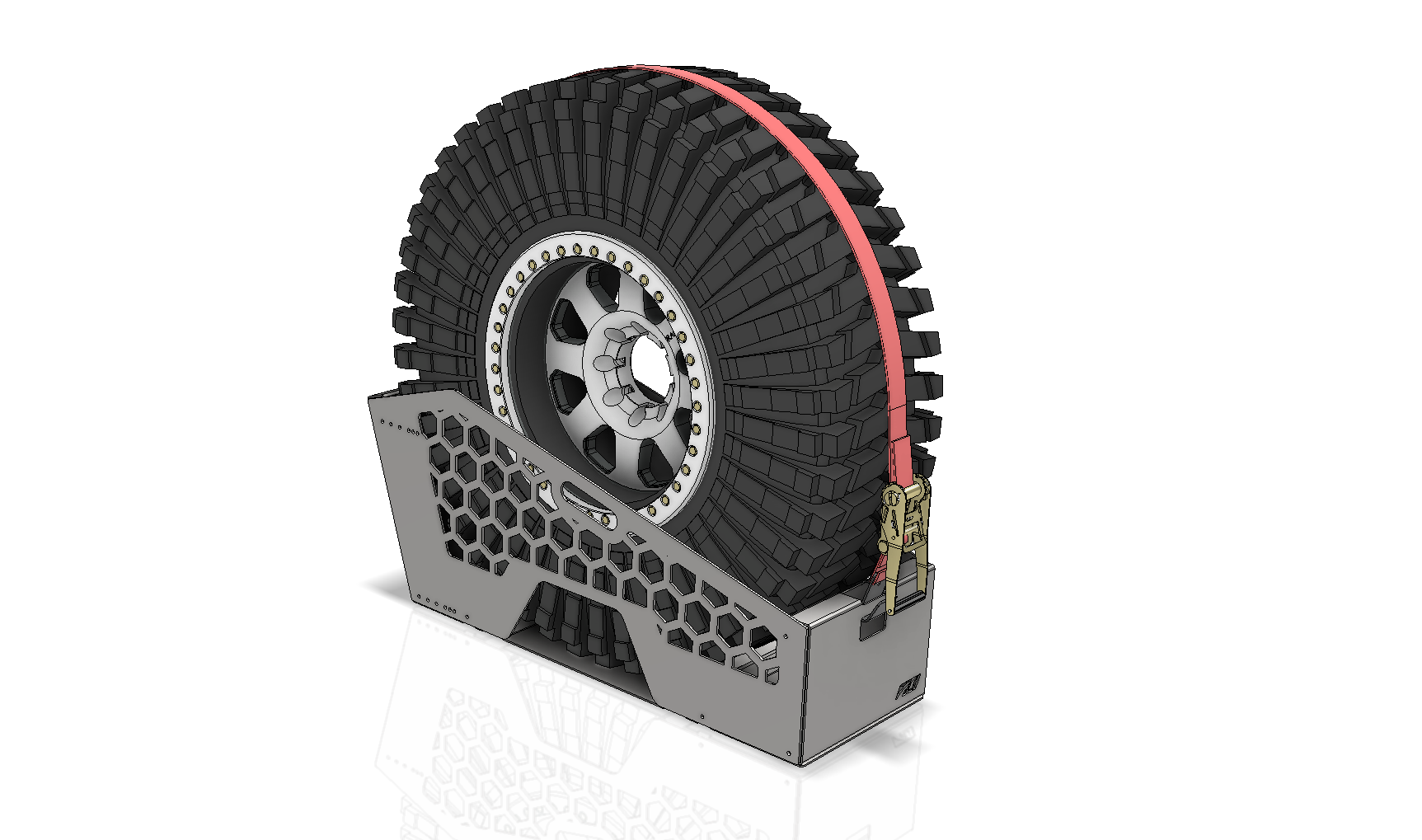 Universal Bed Mounted Tire Carrier