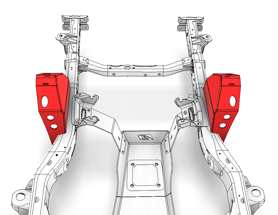 Front Shock Towers for ORI Struts for JL/JLU/JT Gladiator