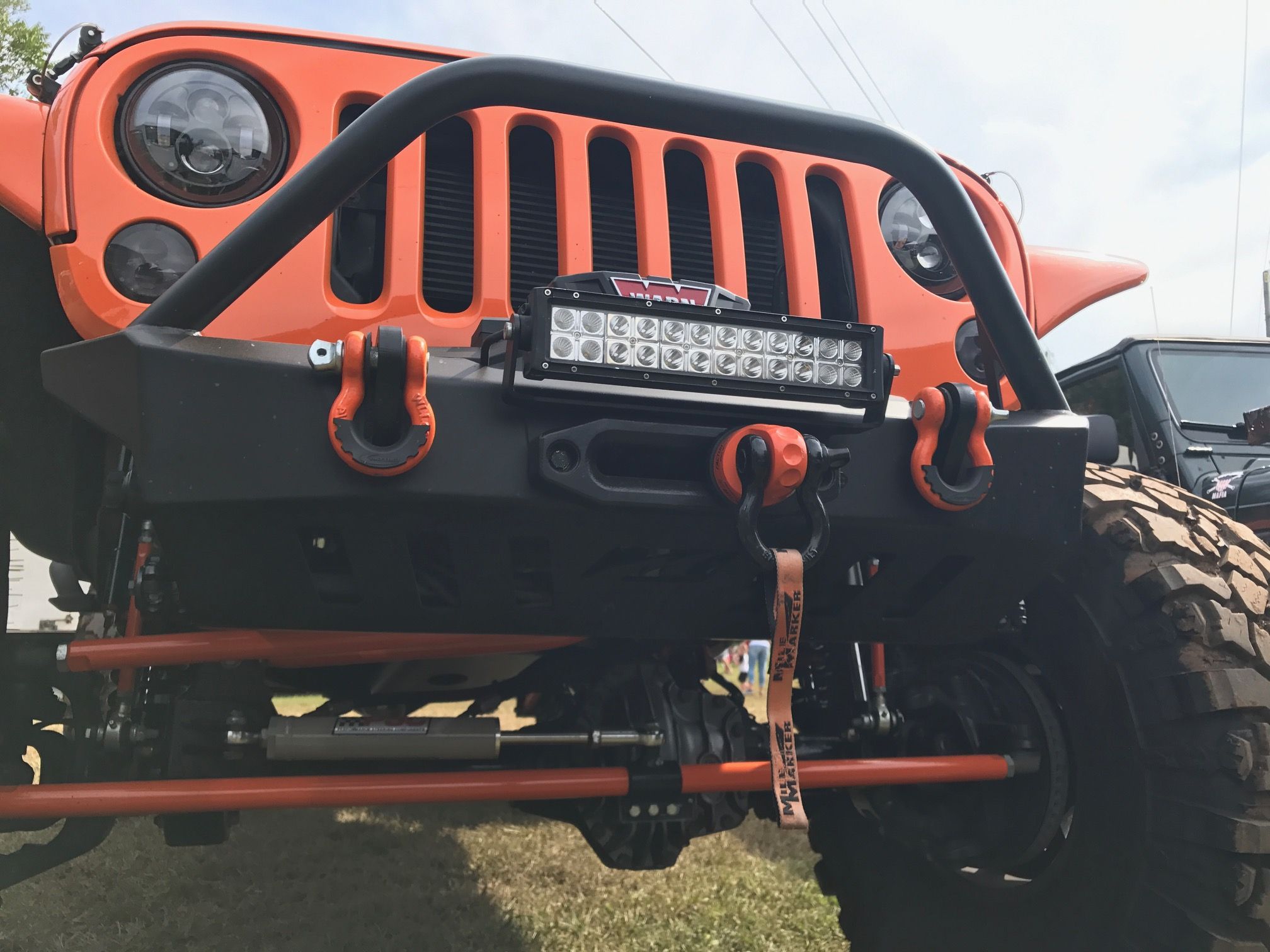 Crusher Series Front Bumper w/Stinger for Jeep JK / JKU