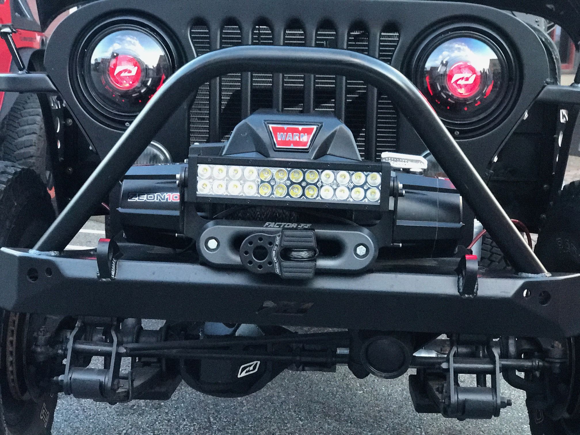 Mid-Width Front Bumper w/ Stinger for Jeep CJ