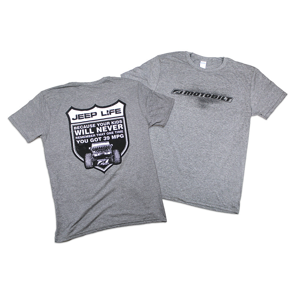 Motobilt Jeep Life T-Shirt Grey Soft Style