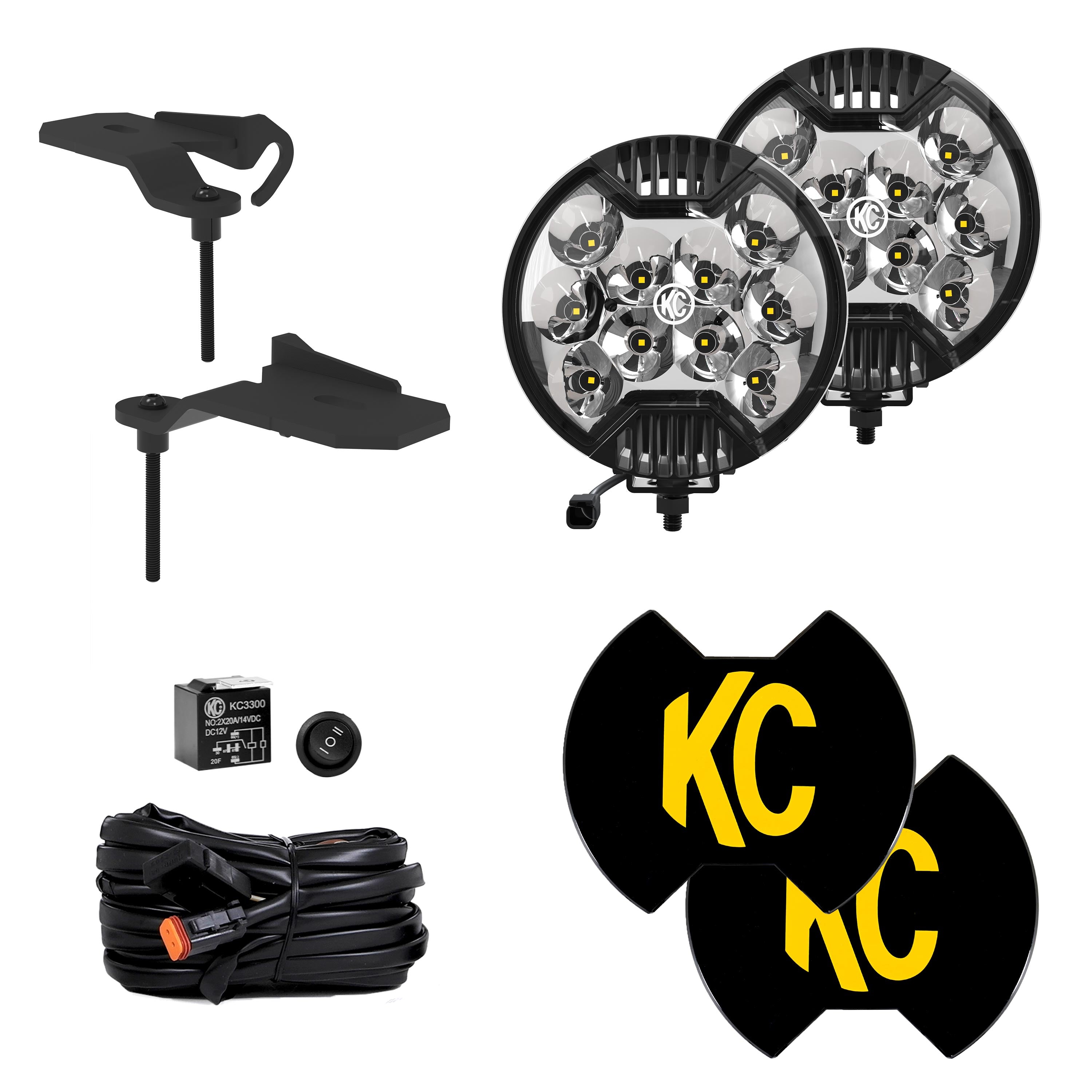 SlimLite® LED - 2-Light System - Ditch Light Kit - for Jeep 392/Mojave