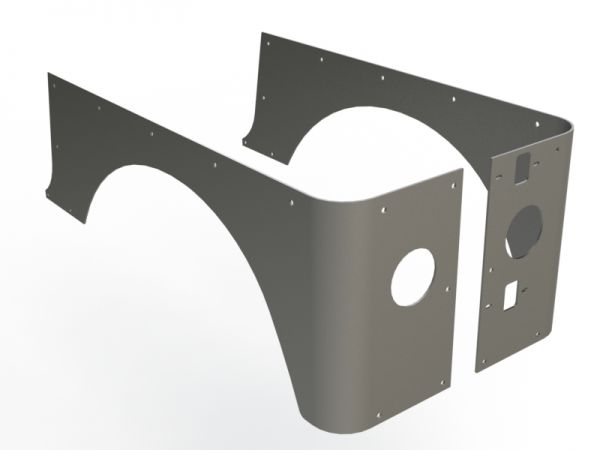 4" Stretch Corner Guards for Jeep TJ