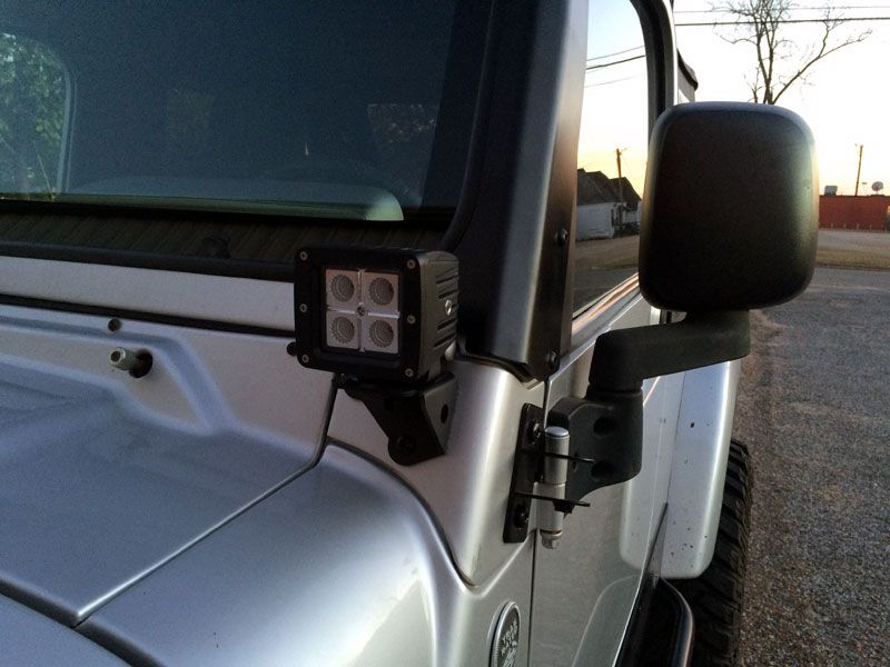 A-Pillar LED Light Mounts for Jeep TJ/LJ