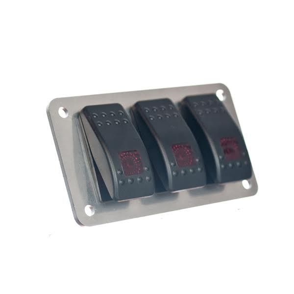 3 Hole Aluminum Switch Panel