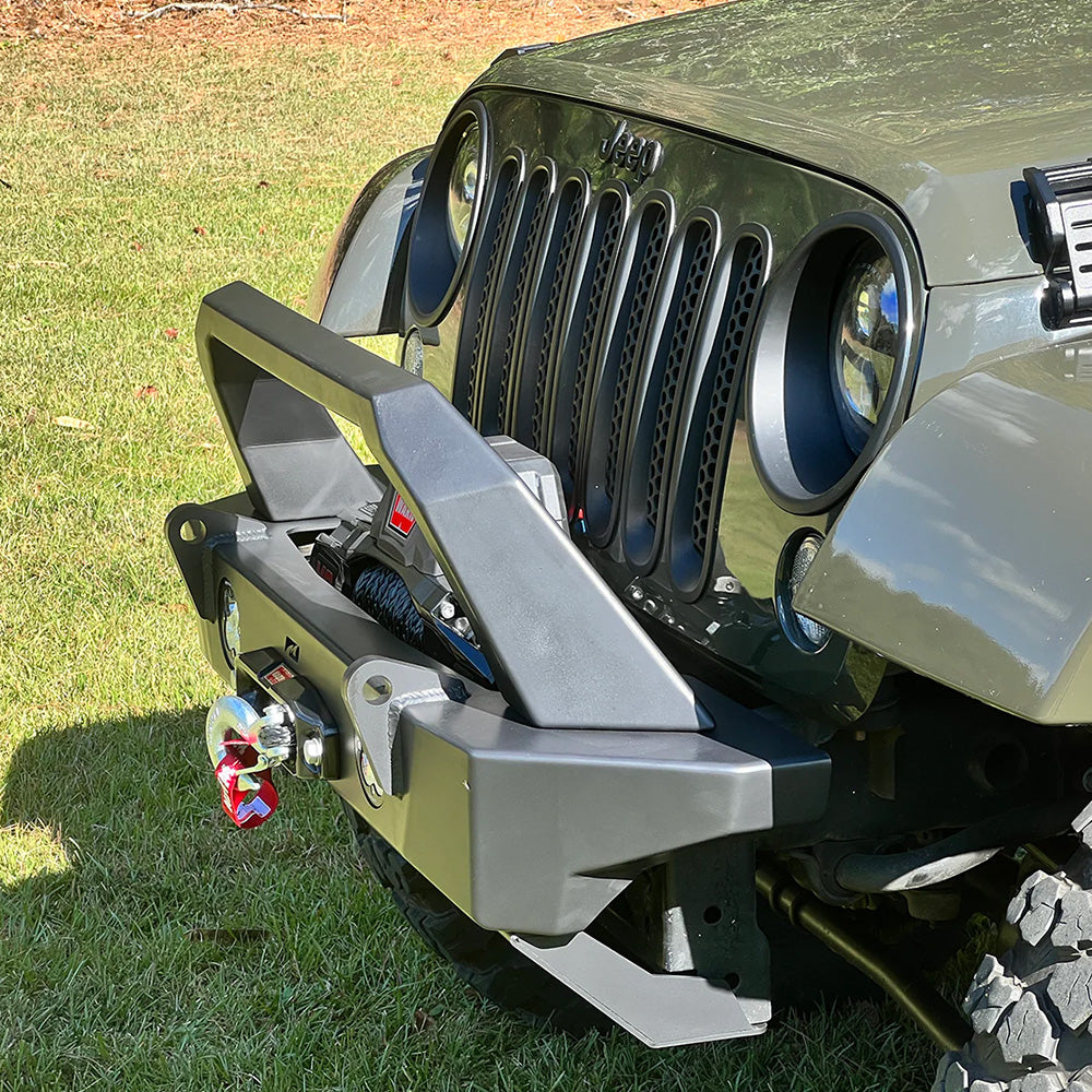 Motobilt Crusher HD Front Bumper for Jeep JK/JKU with BullBar and Skidplate