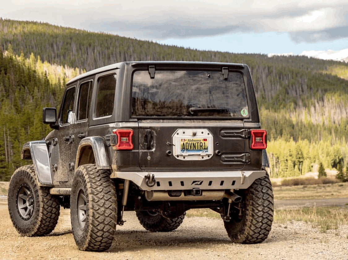 Motobilt Crusher Series Rear Bumper No Spare for Jeep JL/JLU