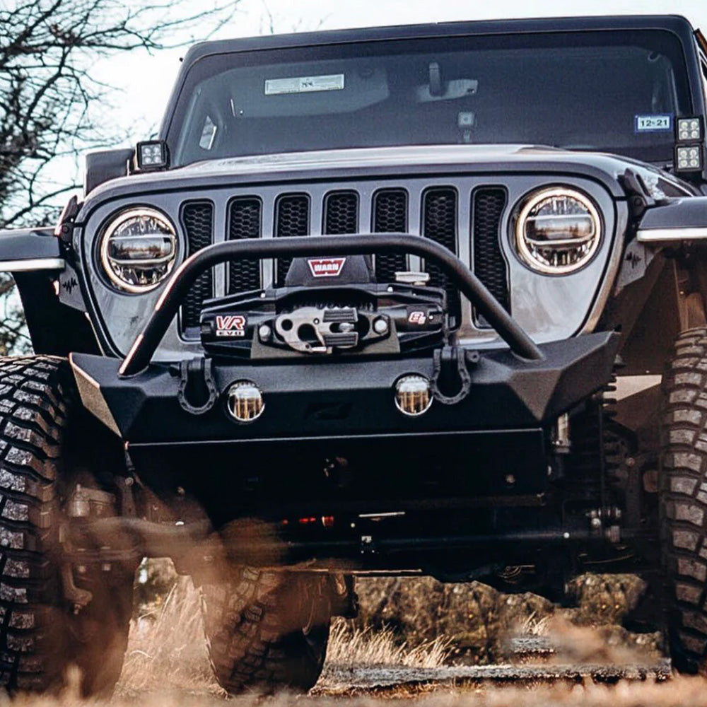 Motobilt Jeep JL/Gladiator Front Bumper W/Stinger/Skid Plate 18+ Wrangler JL/Gladiator The Hammer Series