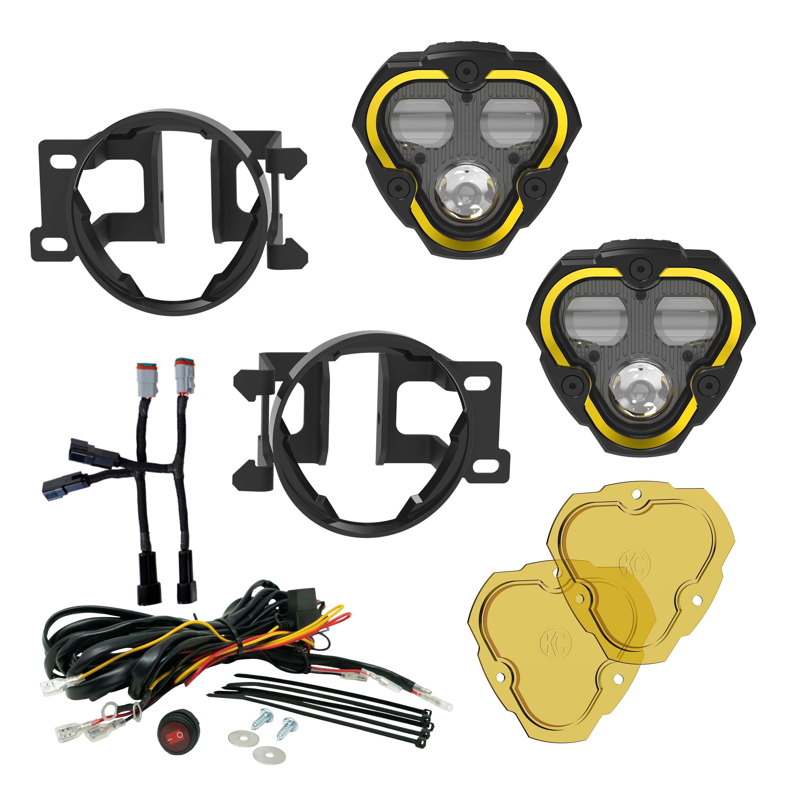 FLEX ERA® 3 Dual Mode SAE Fog LED Light Pods - 2-Light Master Kit - Toyota Tacoma/4Runner/Tundra