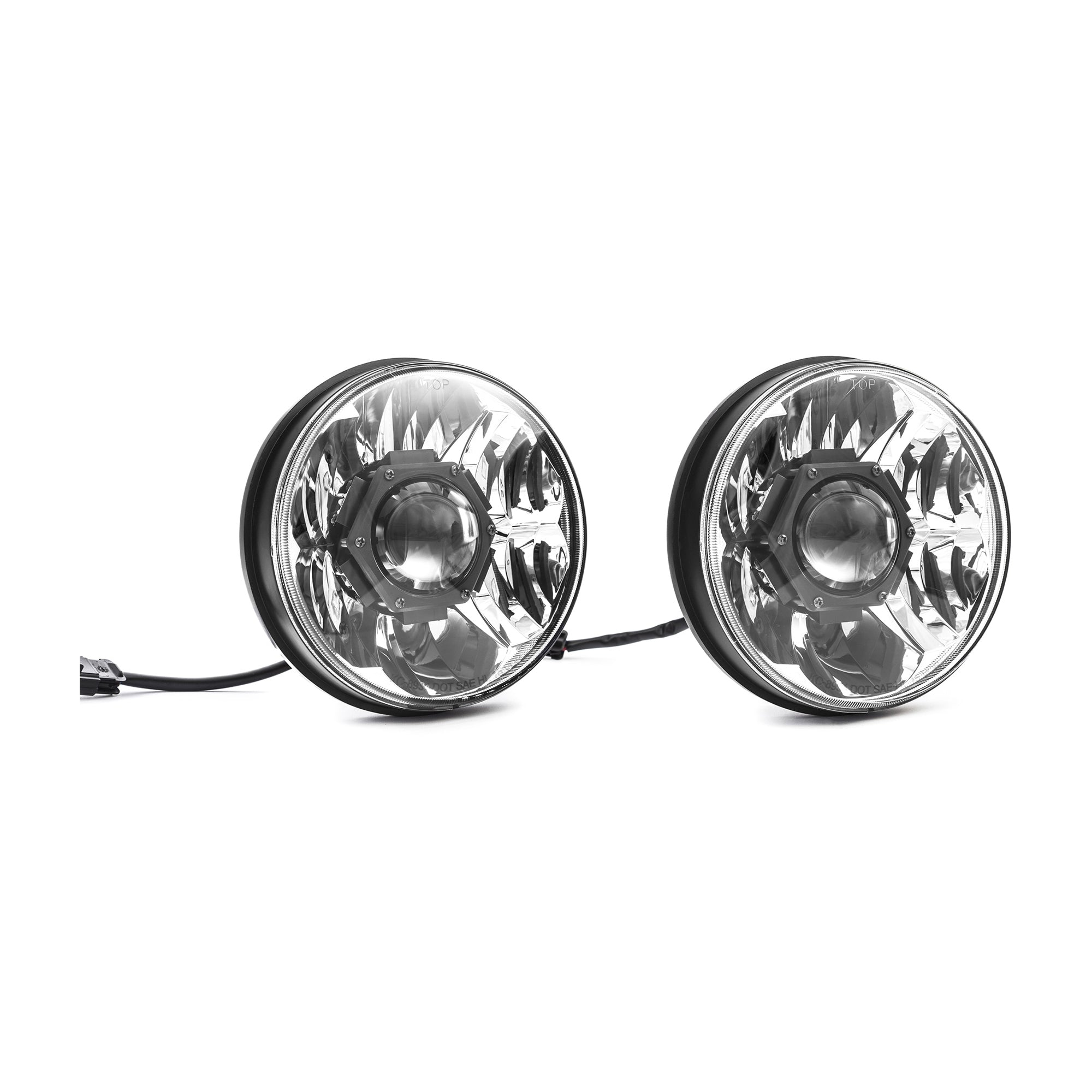 7" Gravity® LED Pro DOT Headlight - Driving Beam - Pair - 18-24 Jeep JL / 20-24 Jeep JT w/ Halogen Headlights