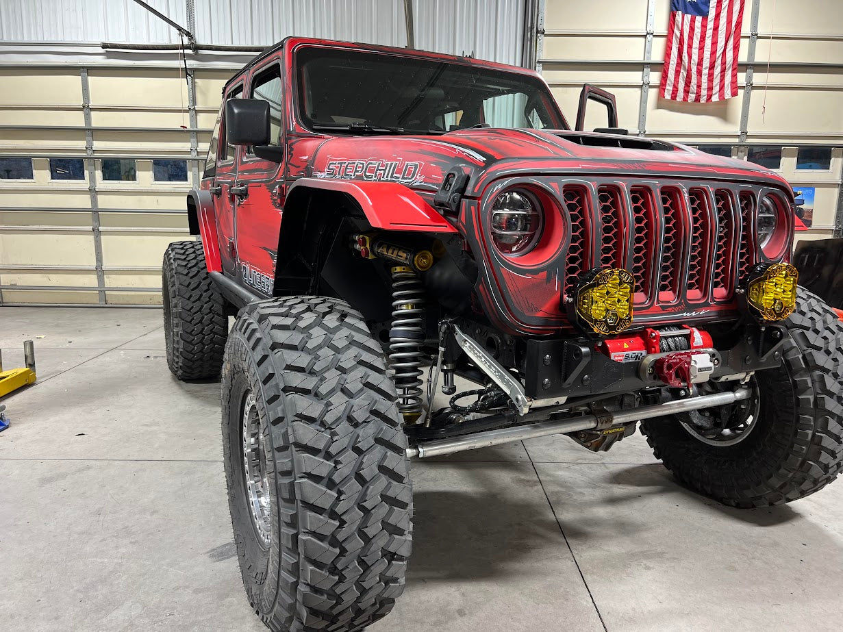 JL/JT Aluminum High Line Fender Flares (Front)