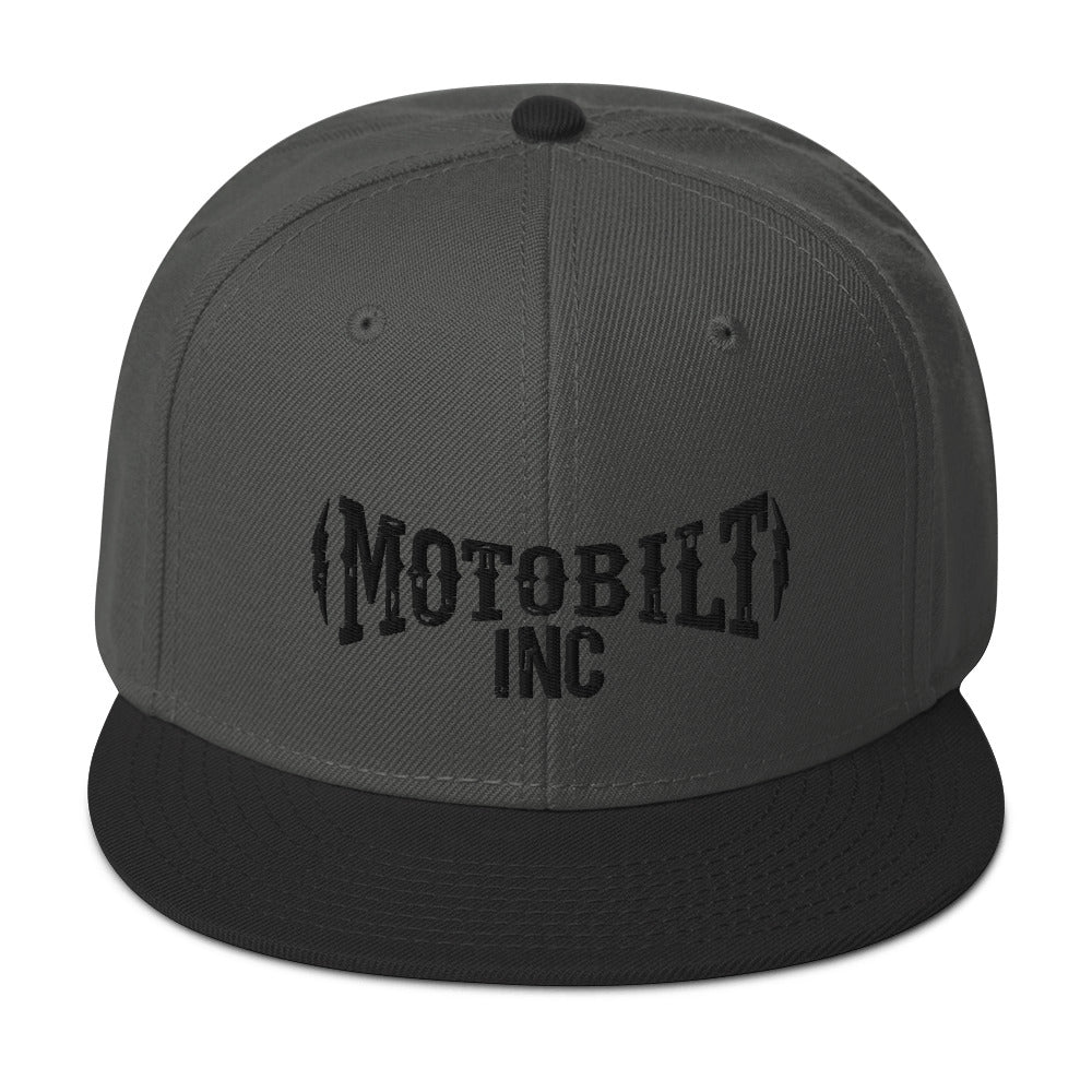 Motobilt Snapback Hat - Black Logo