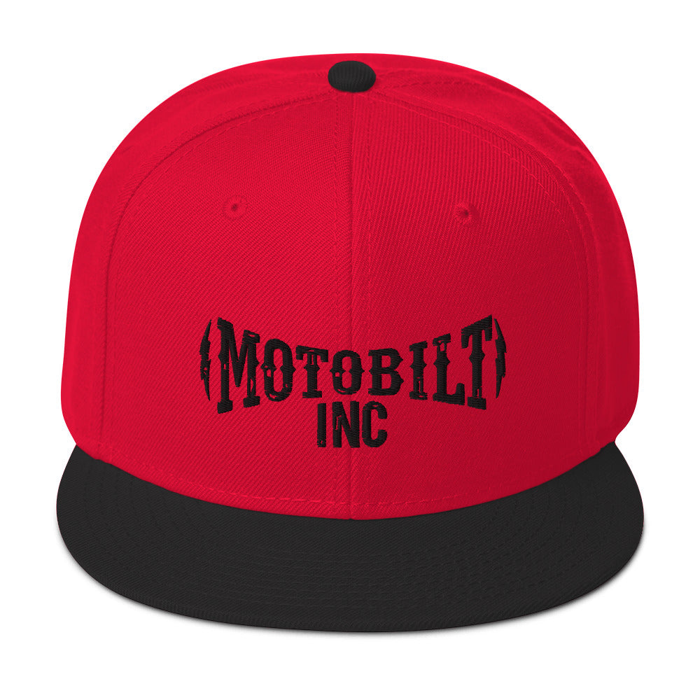 Motobilt Snapback Hat - Black Logo