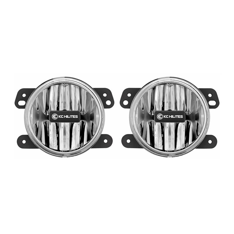 4" Gravity® LED G4 SAE Fog Lights - Fog Beam - Pair - 10-24 Jeep JK/JL/JT